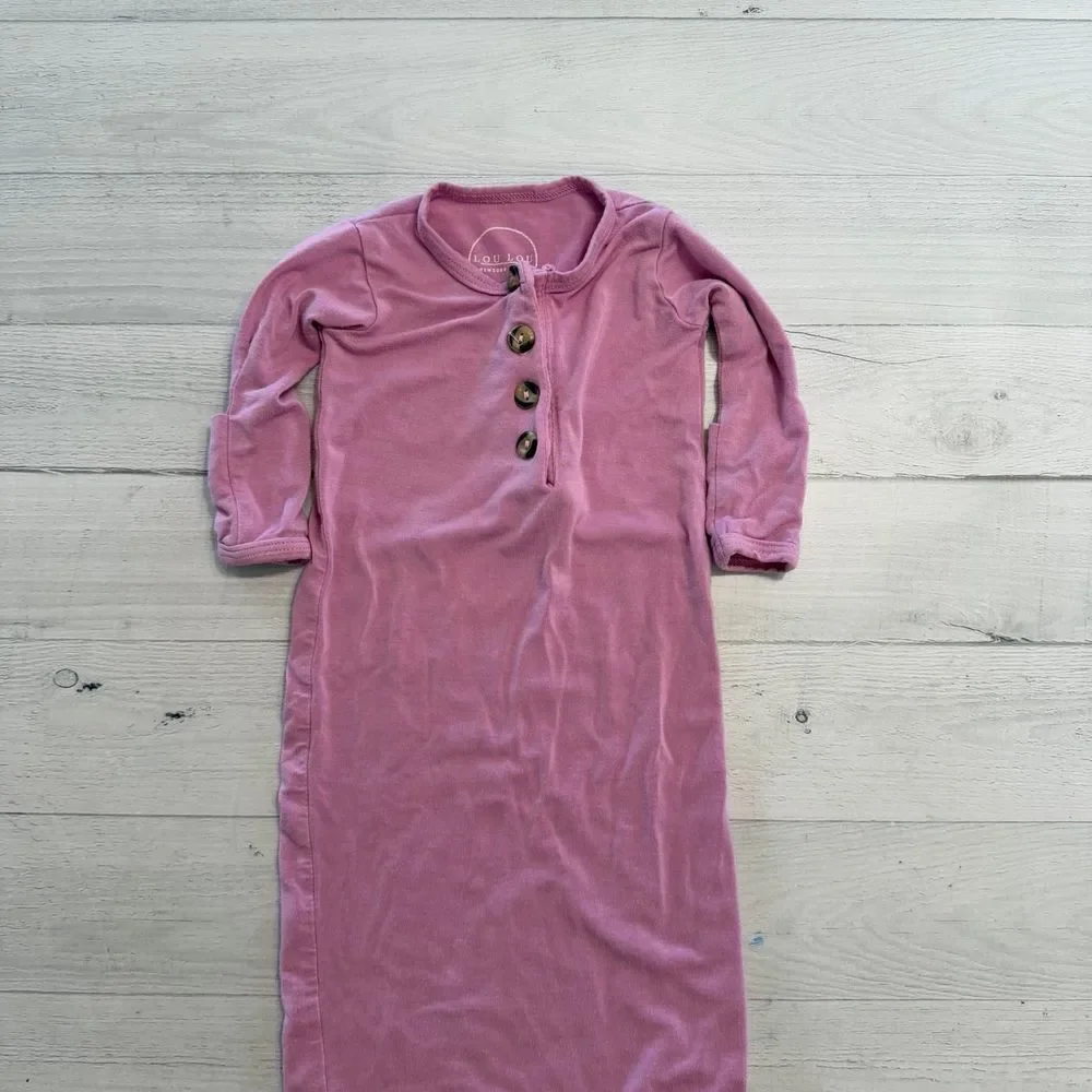 Lou‎ Lou and Company pink gown newborn-3 months